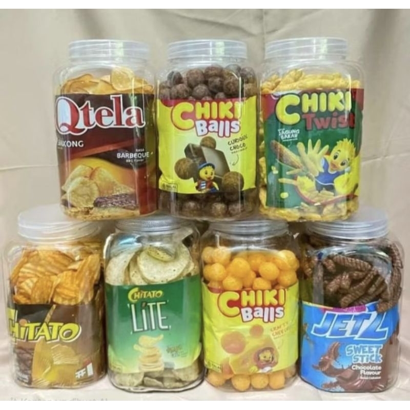 Snack murah indofood toples 2liter. Aneka macam Snack branded ORI free toples jumbo