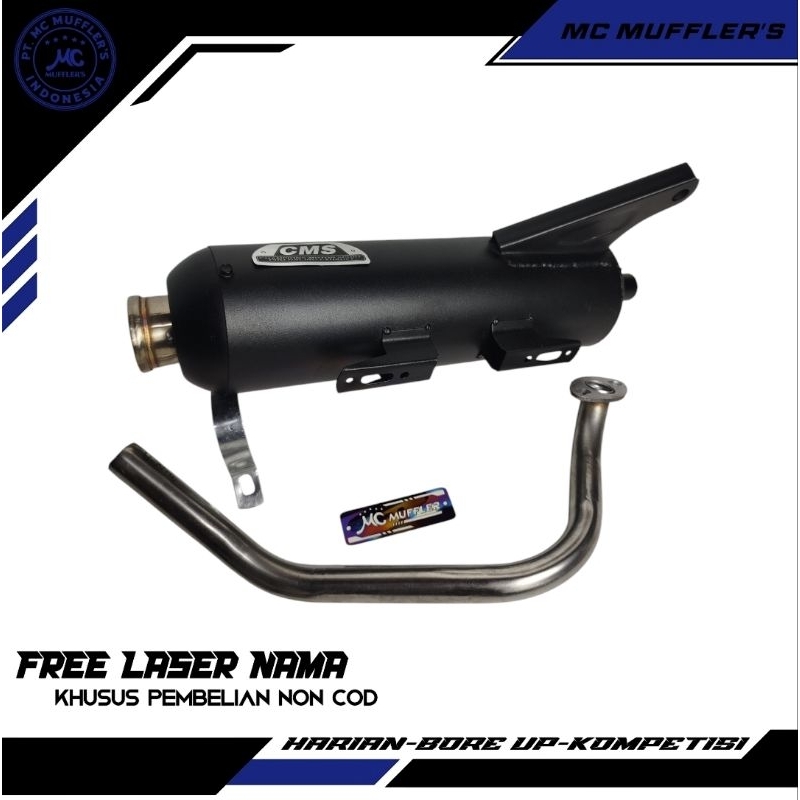 kenalpot Sugi beat Scoopy CMS copy suara ngebas adem mbengung  leher mornel anti karat