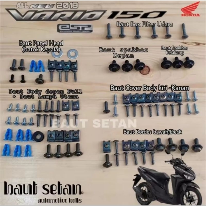 Baut Fullset body Vario 150 All new/baut full body Vario 150 all new Baut Fullset body Vario 150 All