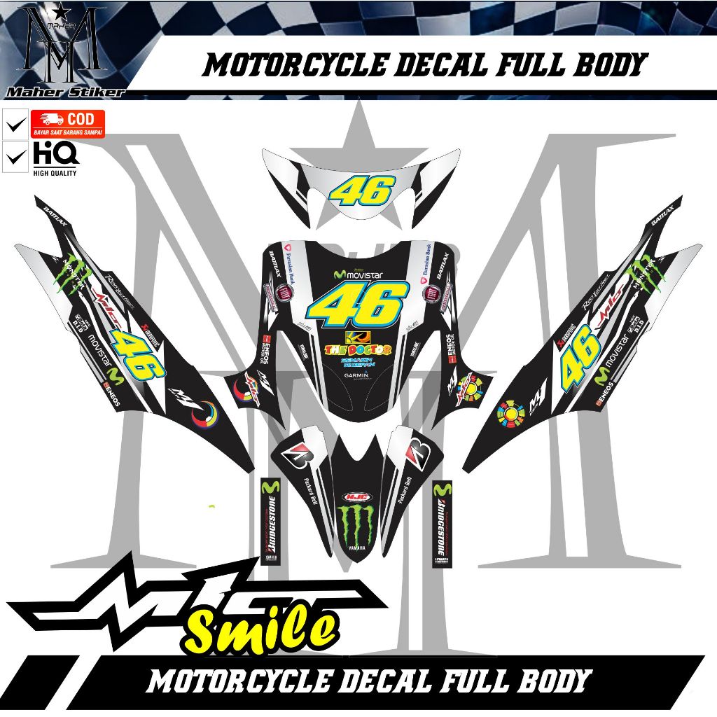 Decal Full Body Mio Smile Variasi VR 46