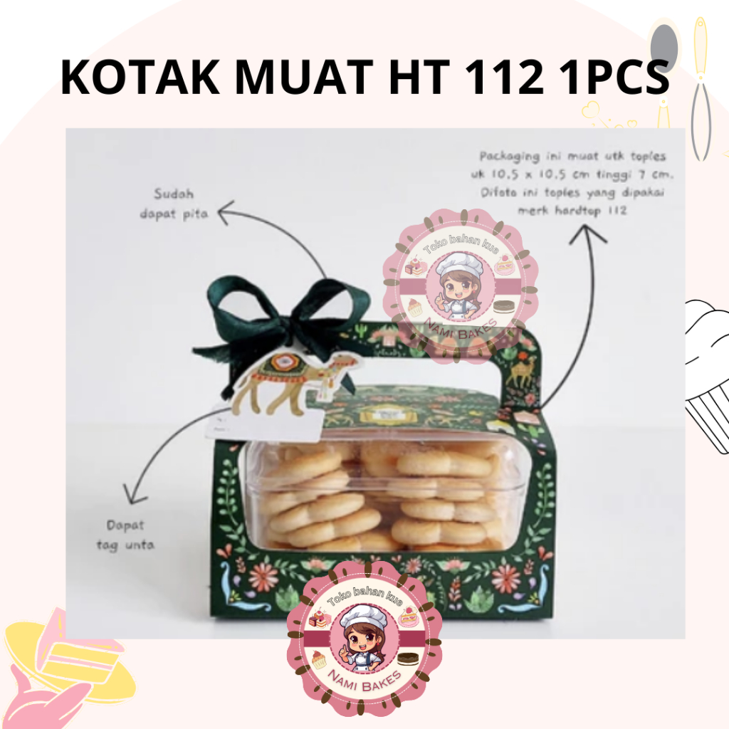 

Kotak Lebaran isi Toples 350 gr Hardtop 112 1 pcs Box Hampers Idul Fitri EID MUBARAK