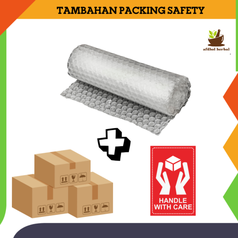 

tambahan packing bubble + dus