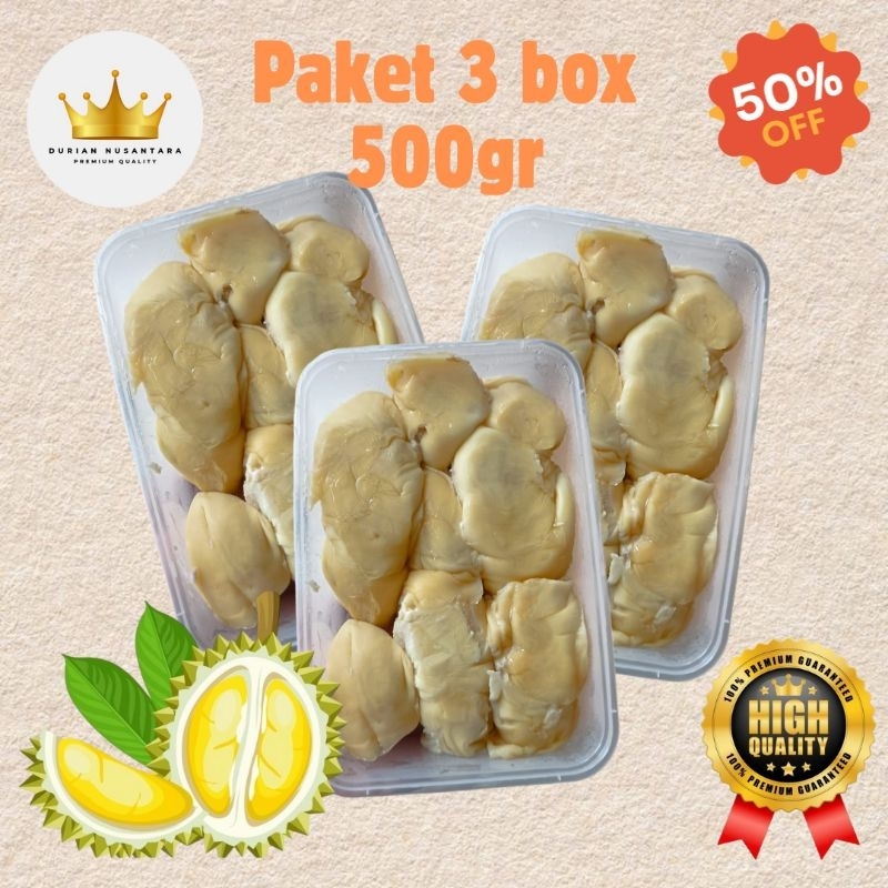 

PAKET 3 BOX DURPAS 500GR