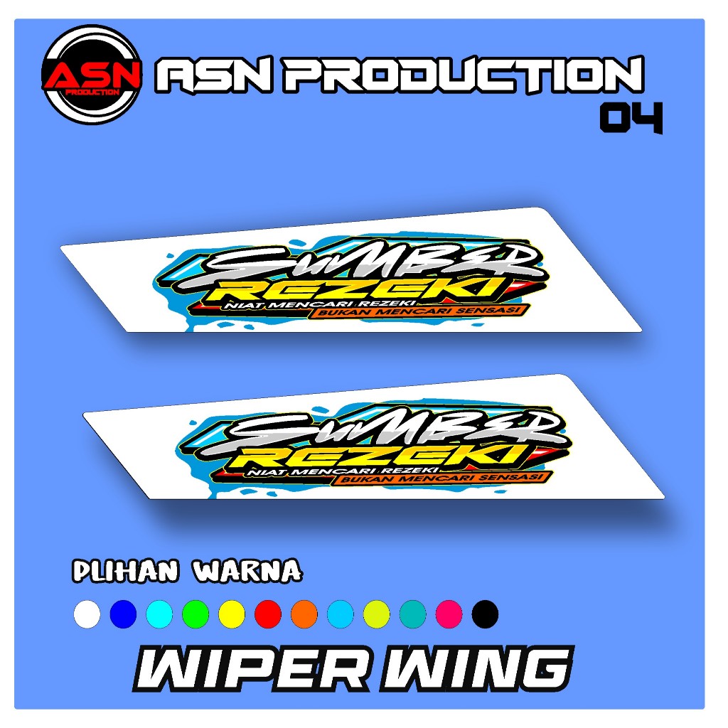 WIPER WING VARIASI UNTUK MOBIL PICK UP VARIASI WIPER GRANDMAX,L300 ,CARRY,TRAGA.KIJANG.PANTHER KODE 
