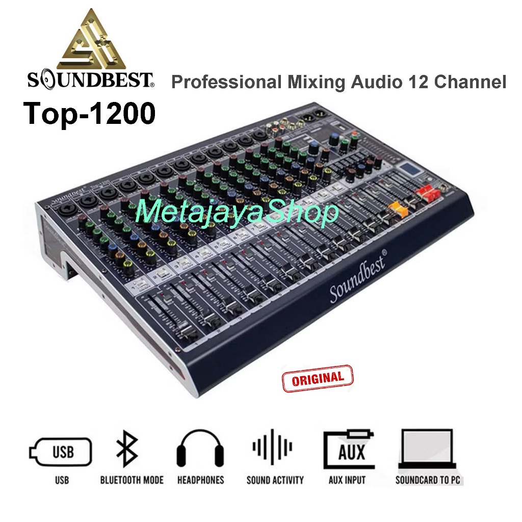 Profession Mixer Audio Soundbest Top-1200 Mixing TOP1200 12 Channel