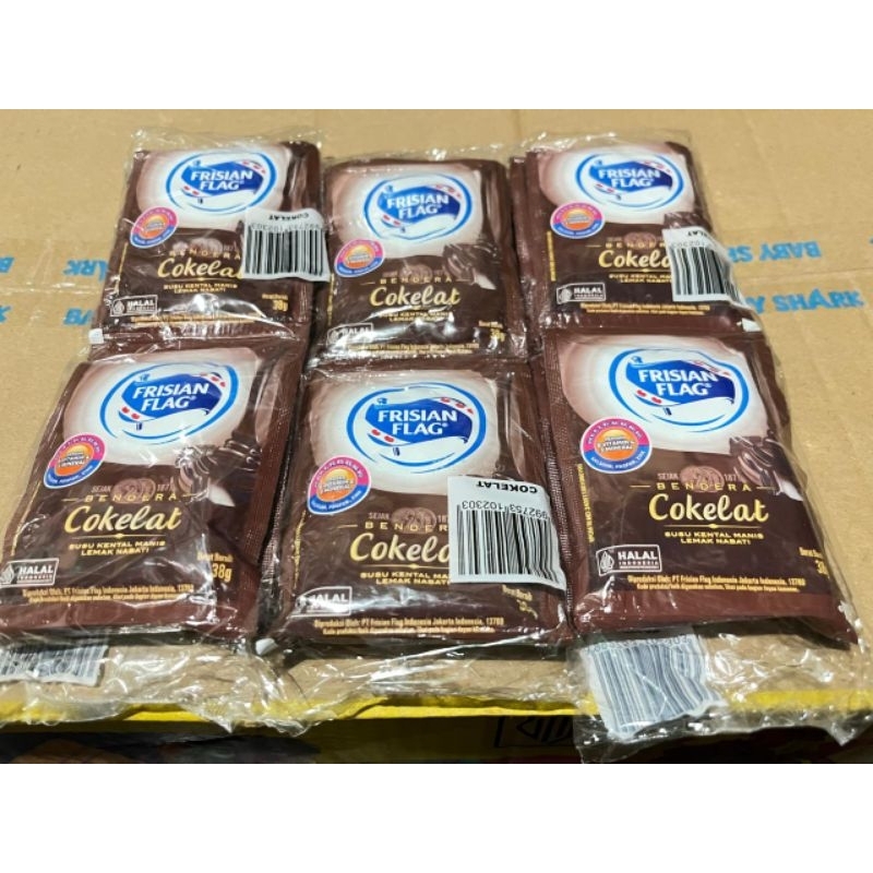 

SUSU BENDERA SUSU FRISIAN FLAG KENTAL MANIS [1 RENCENG 6 SACHET]