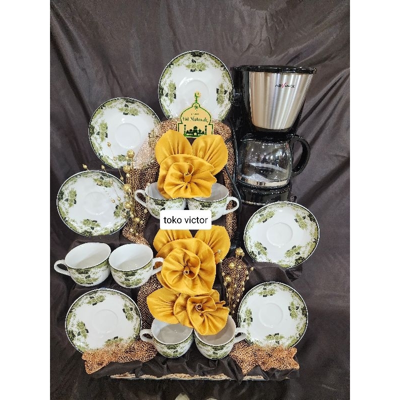 parcel lebaran/parcel tea set/ parcel cangkir / parcel keramik/coffie maker