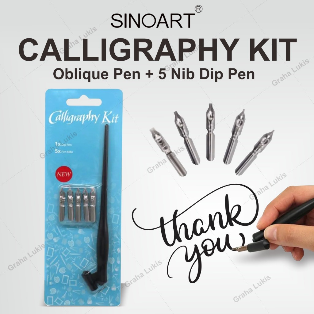 

SINOART Calligraphy Kit / Oblique Pen Kaligrafi
