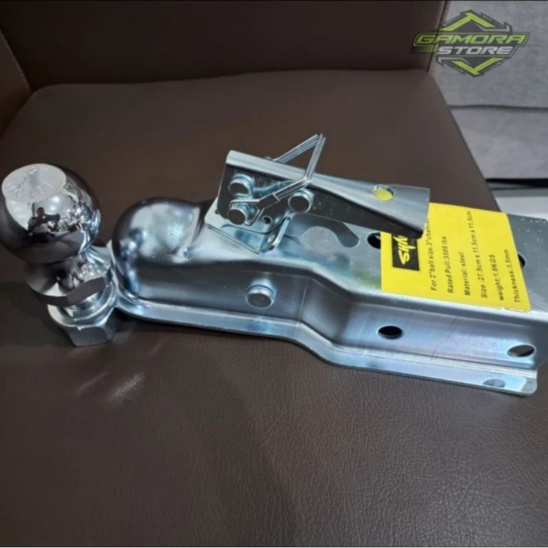 1 set Trailer Coupler dan Ball 2" universal towing hitch ball