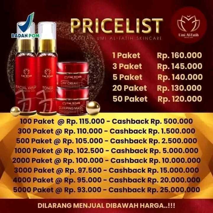 UAS SKINCARE / SKINCARE UMI BEAUTY KEMASAAN BARU