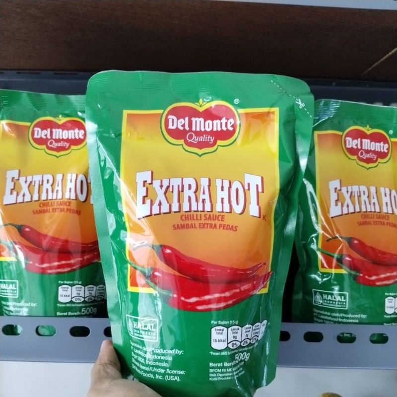 

Del Monte Extra Hot Chili Sauce Pouch 500g