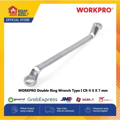 WORKPRO Kunci Ring Double Ring Wrench Type I CR-V 6 X 7 mm W073324