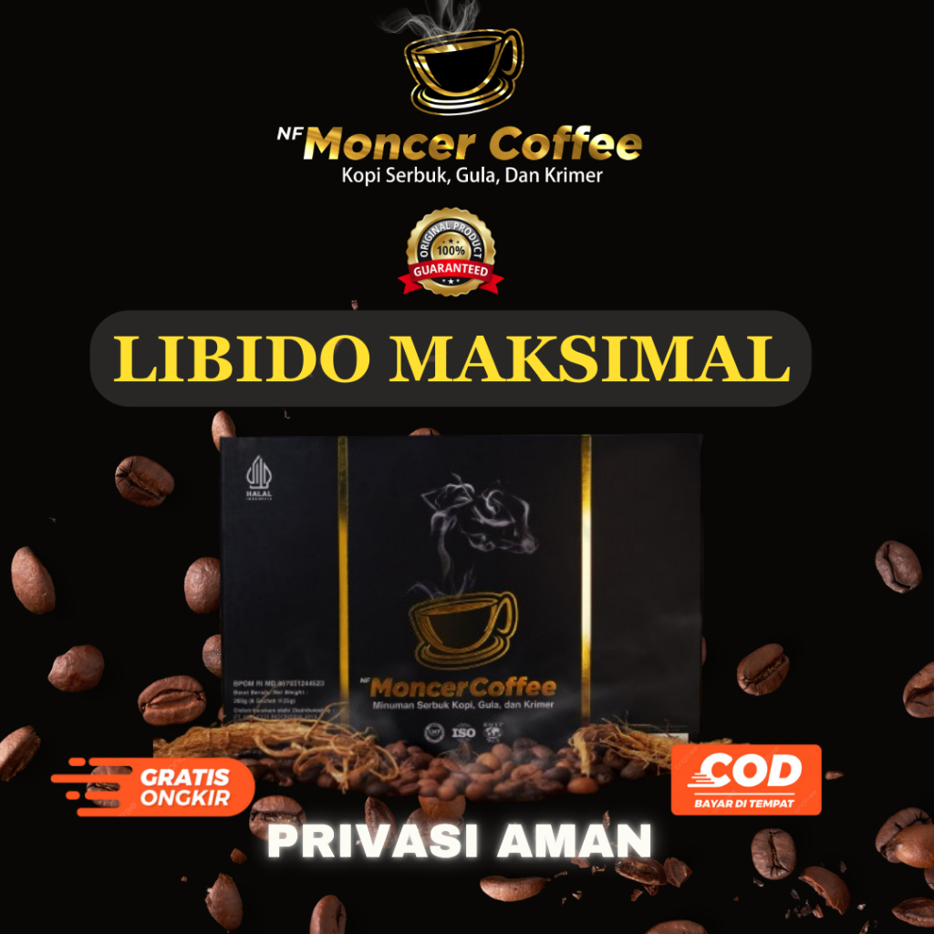 

NF MONCEERR COFFEE Original Kopi Stamina Pria Kuat Tahan Lama Kopi Serbuk Pria Tangguh Full Seharian