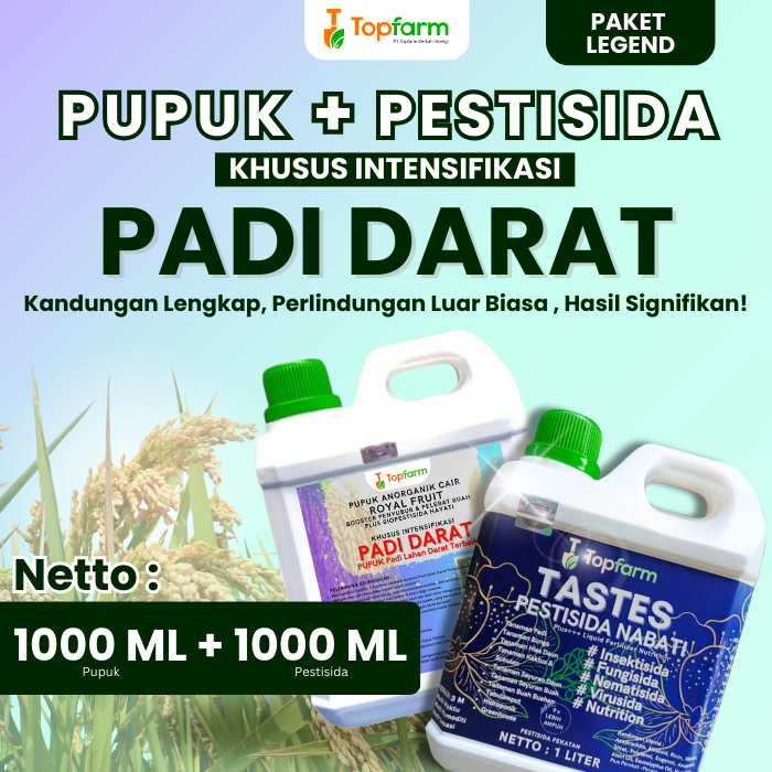 Pupuk Topfarm / Pupuk Padi Darat / Pupuk Pelebata Buah Padi Darat / Pupuk Padi Darat Terbaik / Obat 