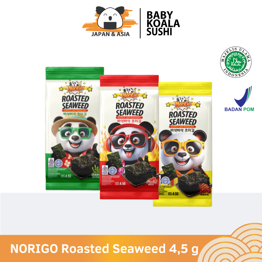 

NORIGO Dosirak Roasted Seaweed 4,5 g Halal I Rumput Laut Panggang