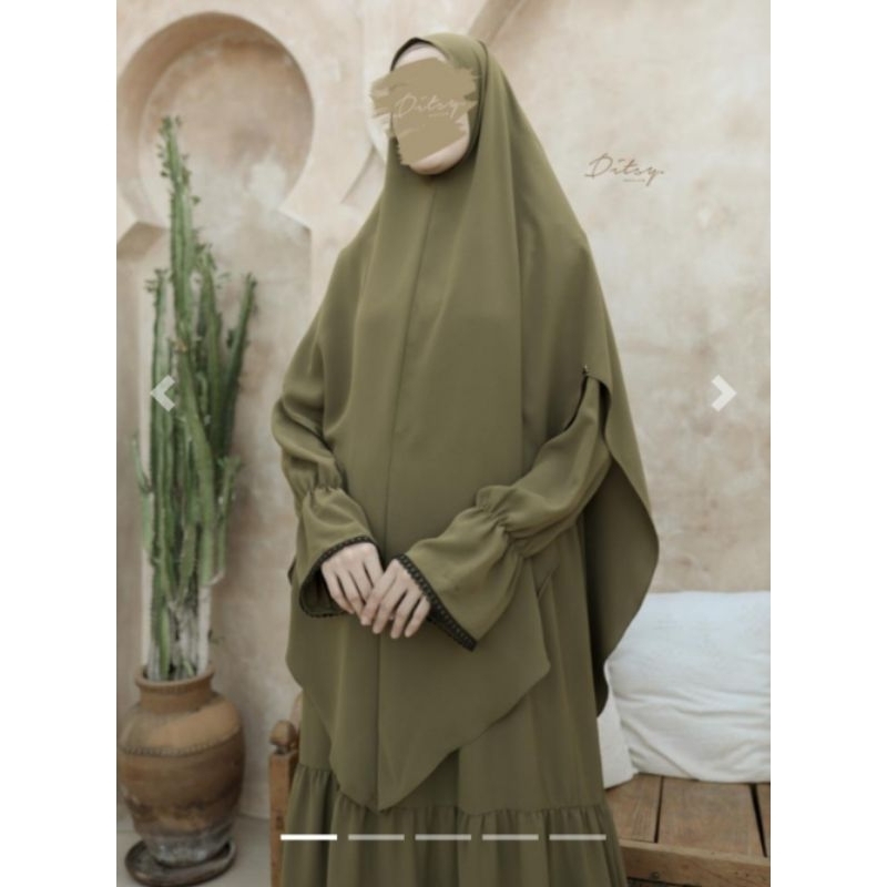 French Khimar & Khimar Ditsy Moslem Shaneeya Mina, Shaala Mazen & Hayfa Mazen. Ready Stok Siap Kirim