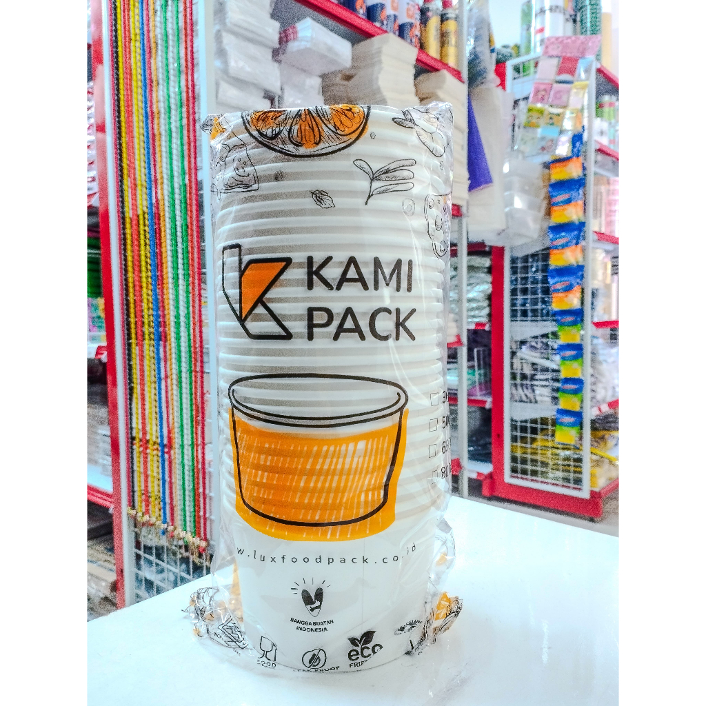 Paper Bowl Putih Saja (800ml) / Mangkok Kertas Bakso / Rice Bowl Paper