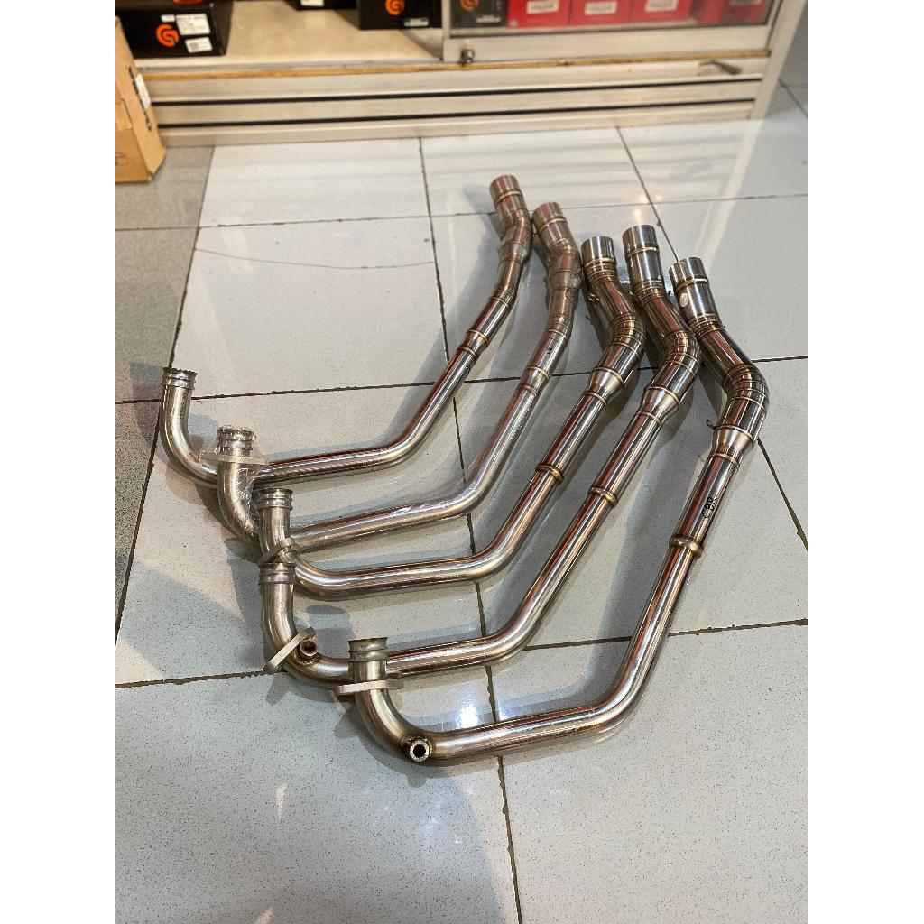 leheran header knalpot r9 original baru inlet 51 mm cb150r cbr 150r k45 vixion obral jual murah