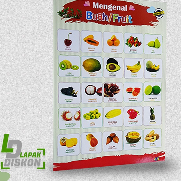 

Promo Murah Poster Mengenal Buah-buahan | Poster Pendidikan | Buah-buahan