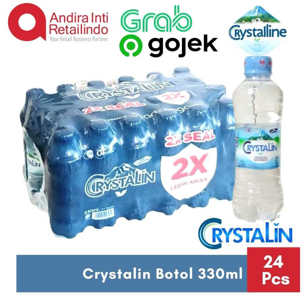 

Crystalin 330 ml Air Mineral Botol Kecil Kartonan isi 24 x 330ml - Instan Only