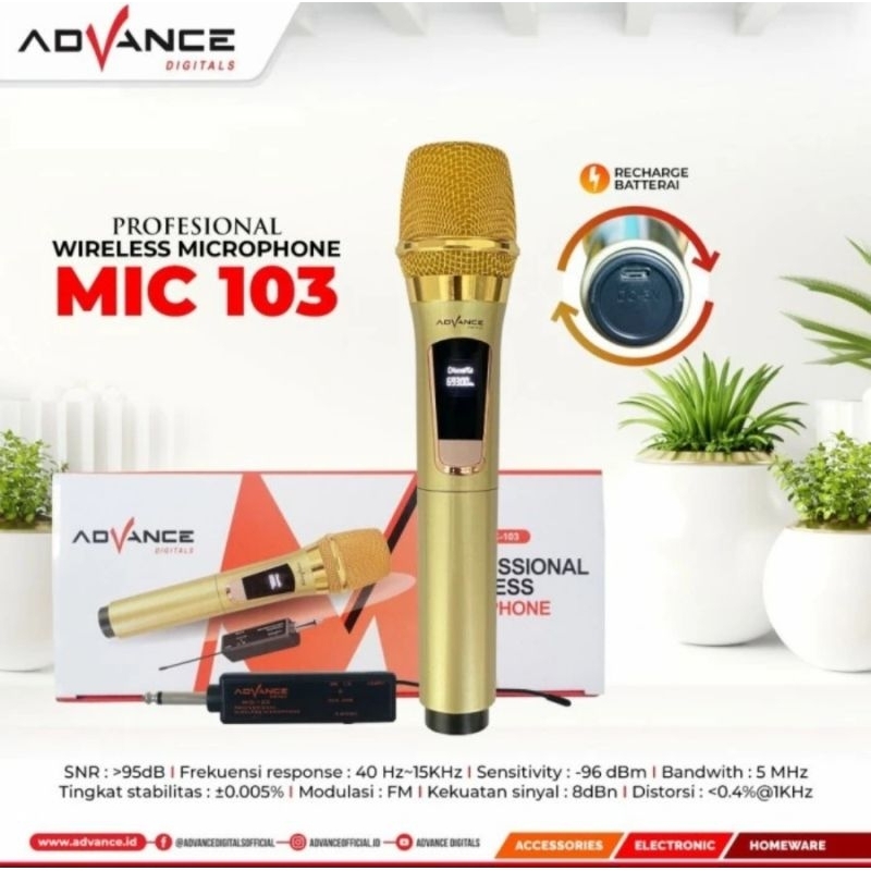 MIC WIRELESS ADVANCE MIC 103 MIC ADVANCE WIRELESS MIC103