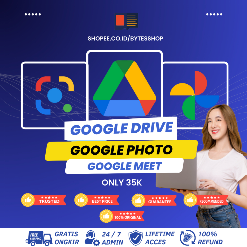 AKUN GDrive 1TB Storage Lifetime Bergaransi Resmi Gdrive I Bisa Request GB/TB