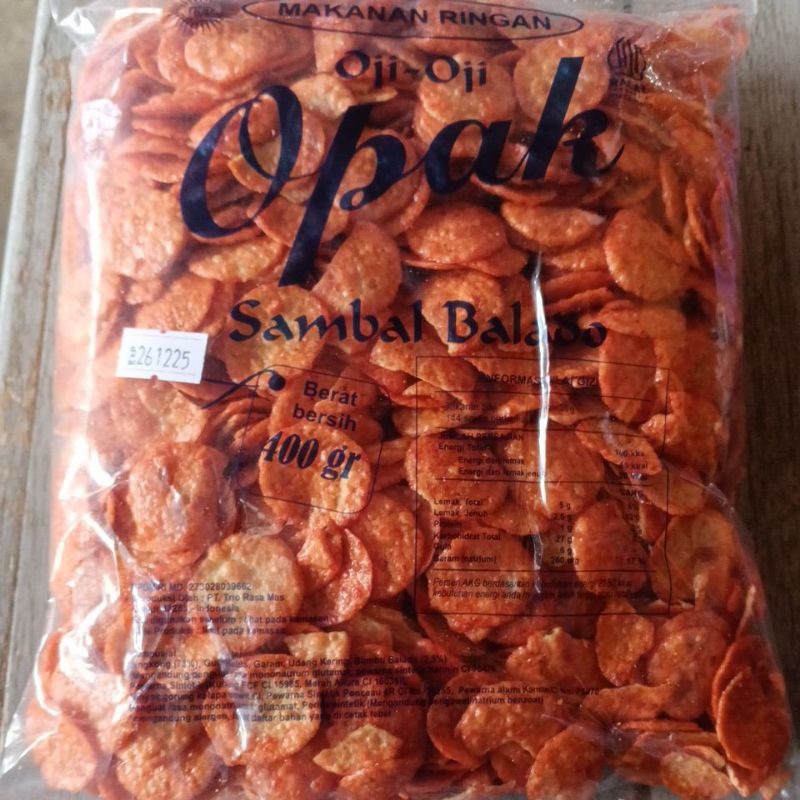 

Opak sambal Balado/opak Padang 400grm