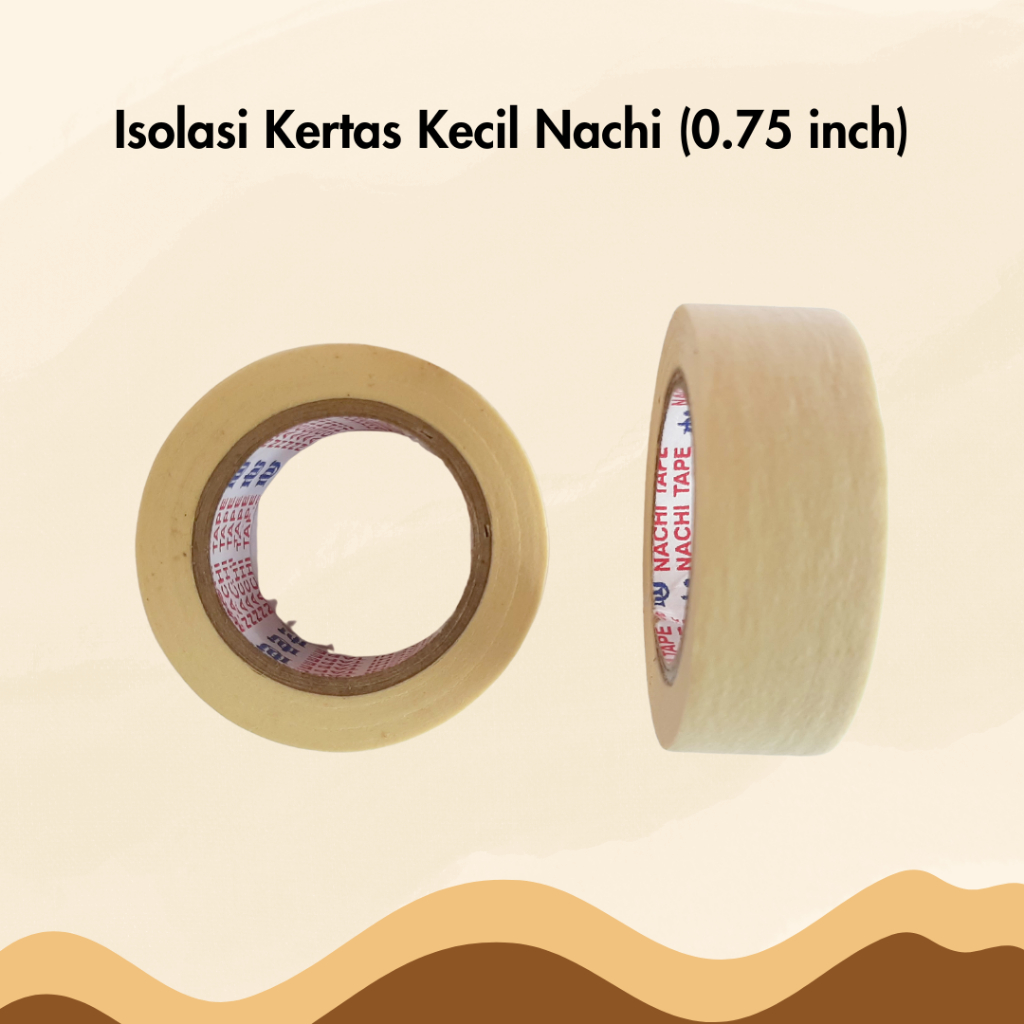 

Isolasi Lakban Solasi Kertas Masking Tape Nachi 3/4 inch 18 mm