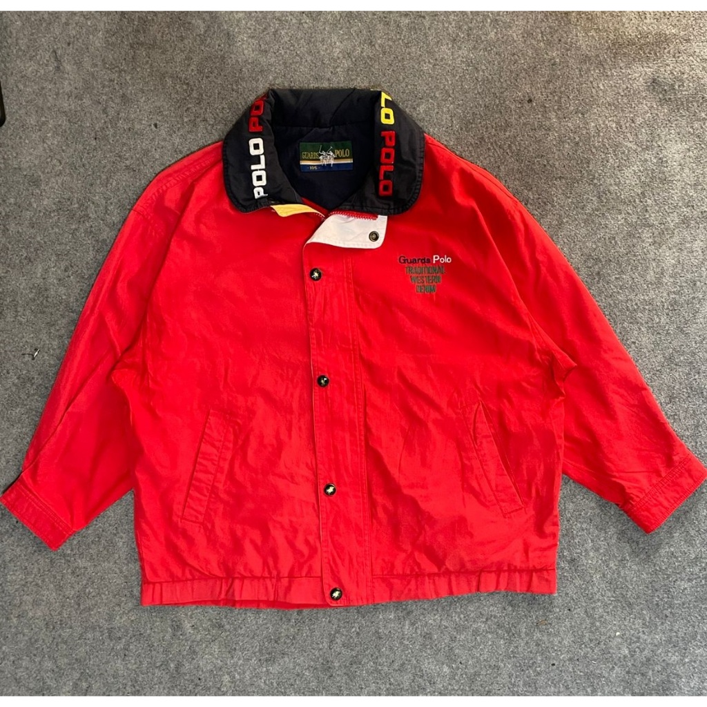 JACKET WINDBREAKER GUARDS POLO VINTAGE FULL BORDIR
