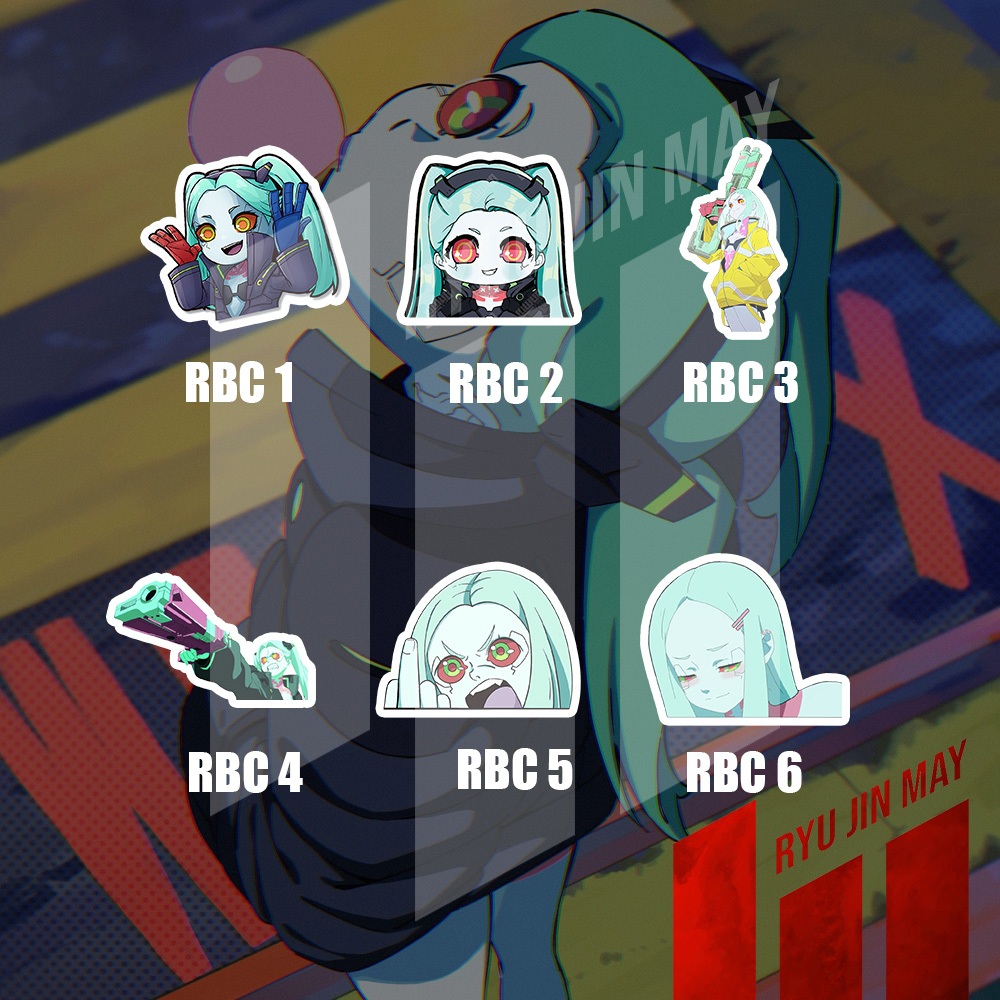 Sticker Anime - Cyberpunk Edgerunners - Rebecca