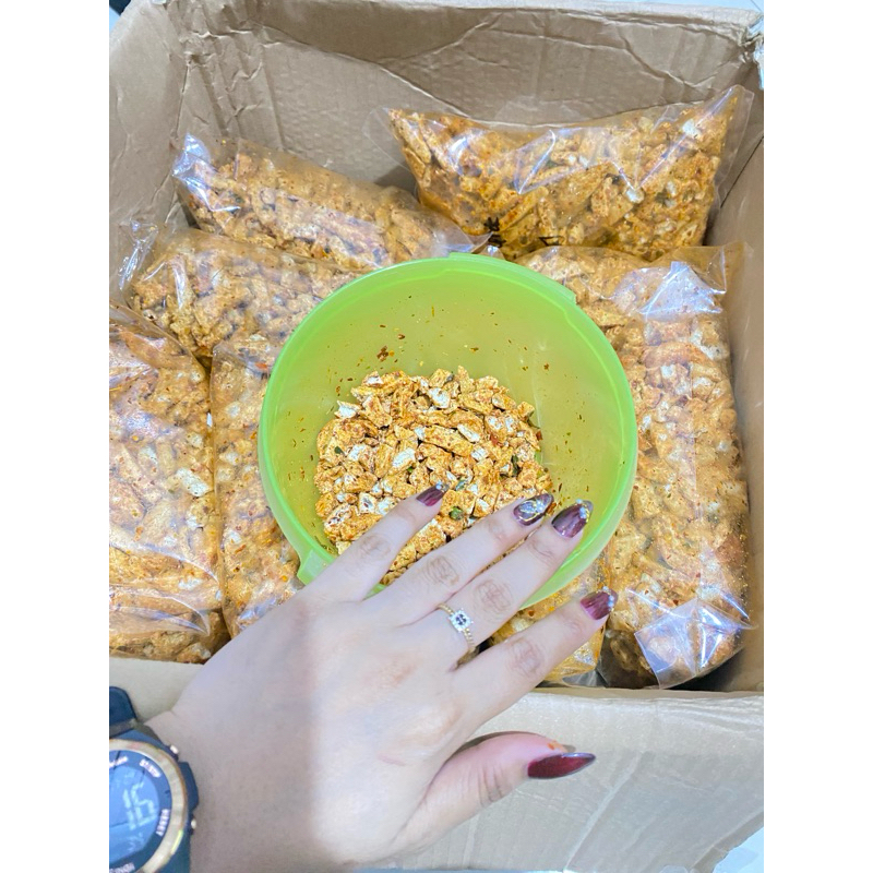 

basreng pedas daun jeruk kemasan setengah kilo (500grm)