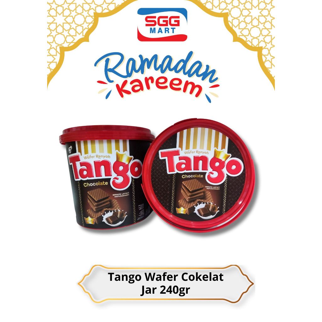 

Wafer Tango Cokelat Jar [Ember/Timba] 240gr Snack Edisi Lebaran