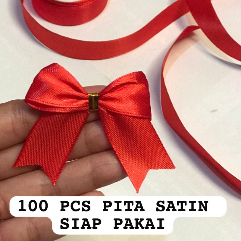 

PITA SOUVENIR SATIN 100pcs SIAP PAKAI / PITA TEMPEL