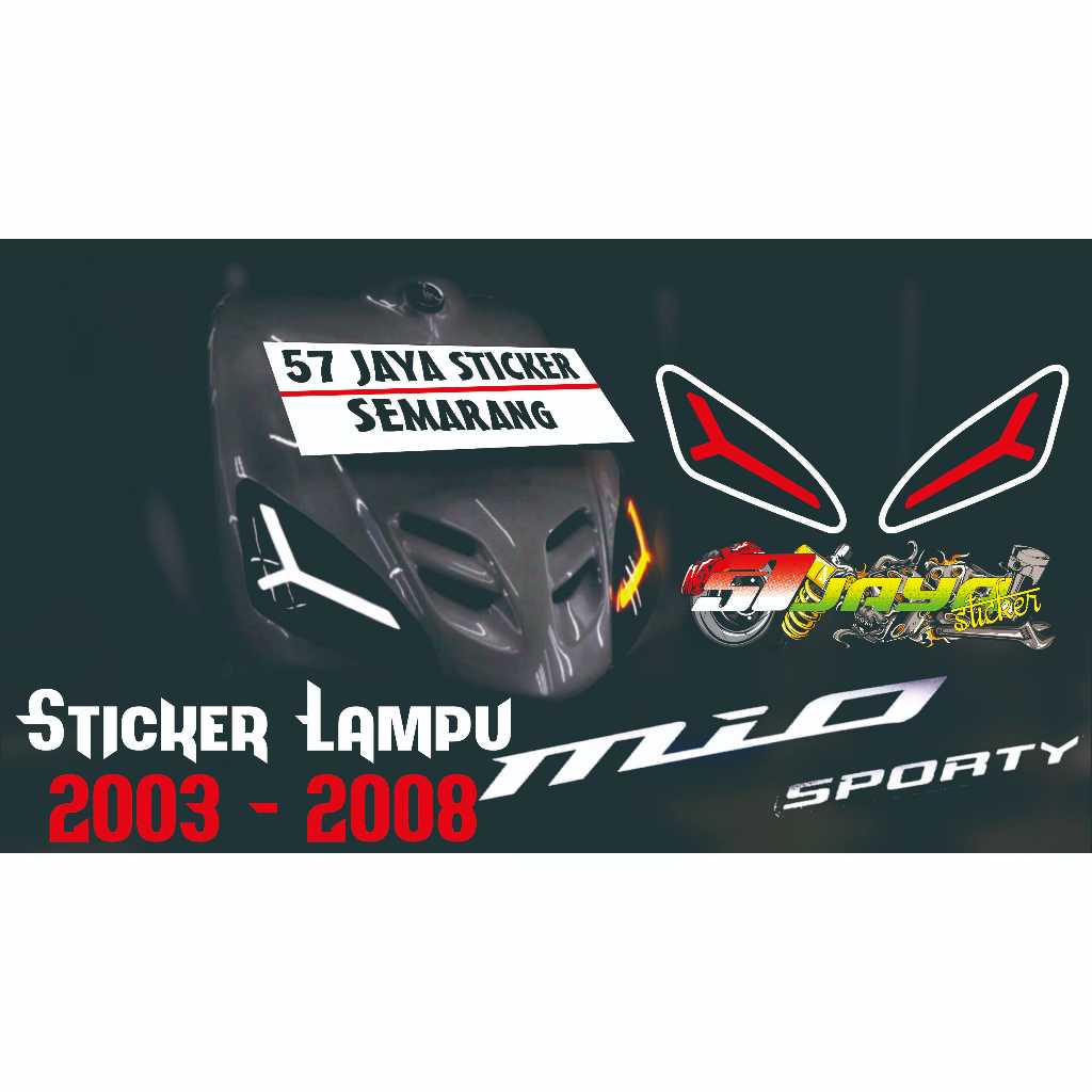 Sticker STIKER Sein MIO SPORTY TAHUN 2003 - 2008 / MIO SPORTY 2003 - 2008 / Sticker Lampu Sein Mio S