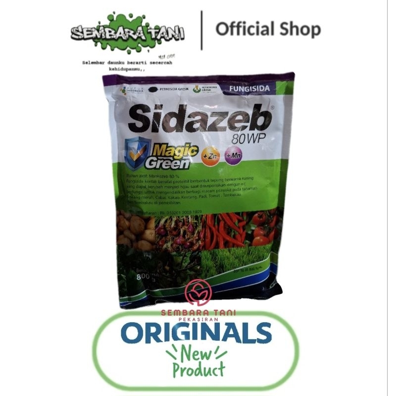 SIDAZEB MAGIC GREEN 800GR | FUNGISIDA | MANKOZEB HIJAU