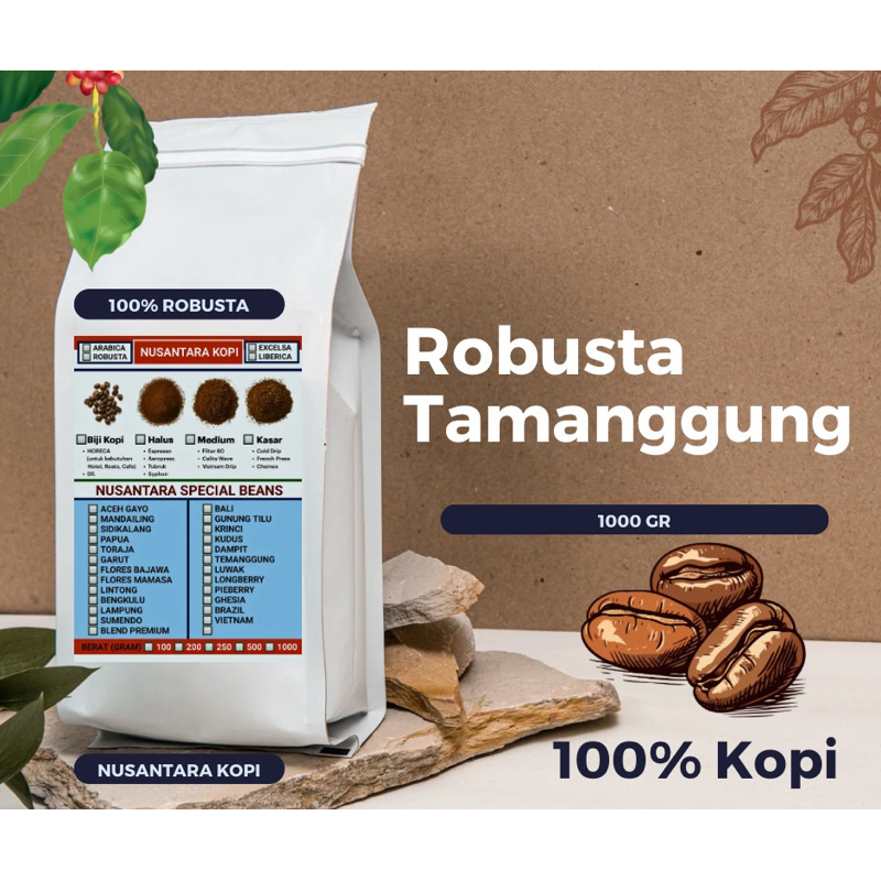 Robusta Tamanggung Nusantara Kopi 1000 GR