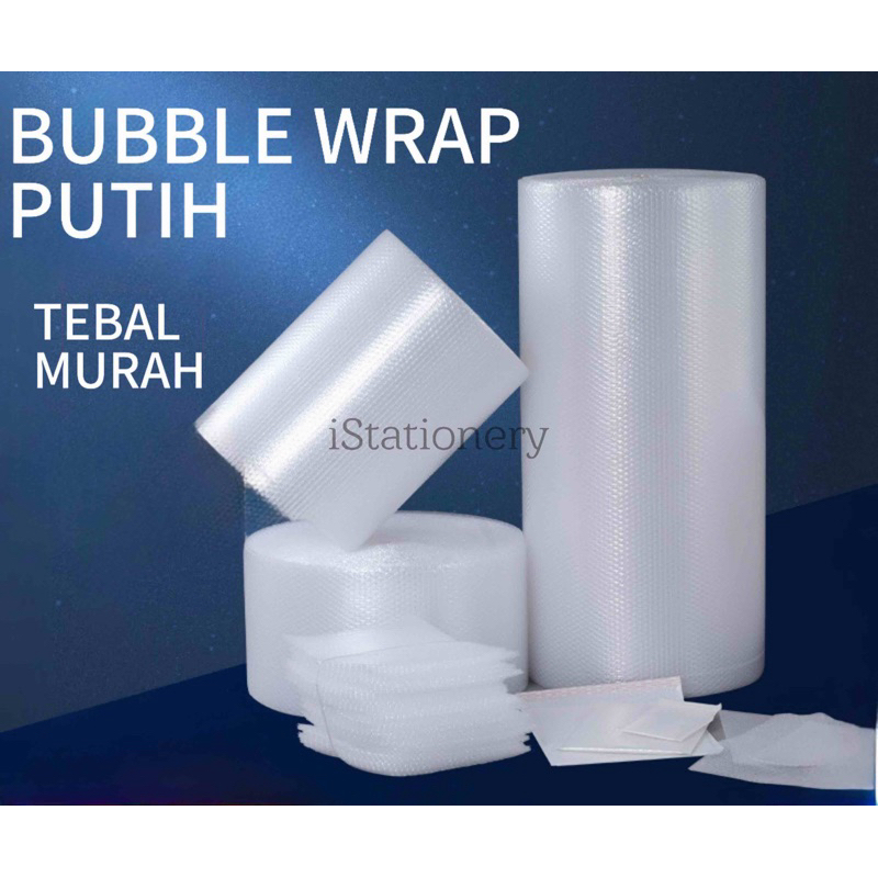 

Bubble Wrap 1.25 X 50M Hitam Putih 2.7KG/2.5KG/3KG Tebal Tidak Mudah Sobek Termurah Grosir Premium High Quality