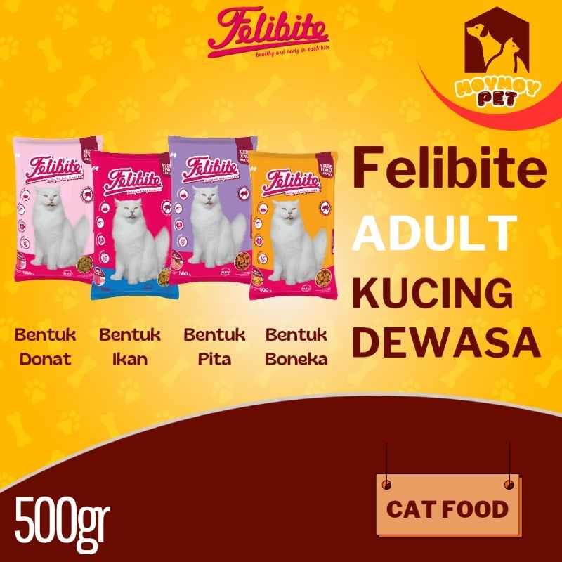 Felibite Cat Adult 500gr Felibite Makanan Kucing Dewasa 500gr
