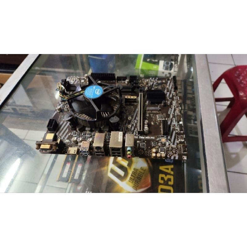 paket core i3 10100f with mobo msi h410m