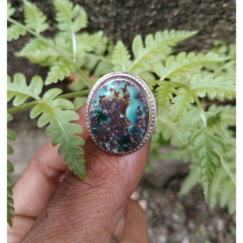 Pirus persia hijau gradasi sakral natural batu pirus hijau original