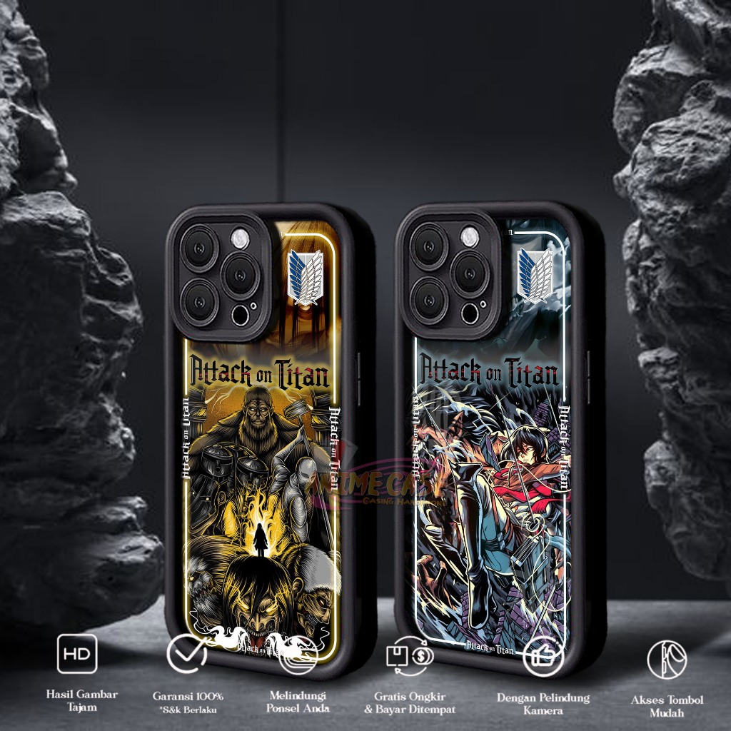 Case OPPO A5 A9 2020 A5S A7 A12 A11K A15 A15S A16 A54S A16S A16E A16K A17 Anime Case Motif AOT2 Casi
