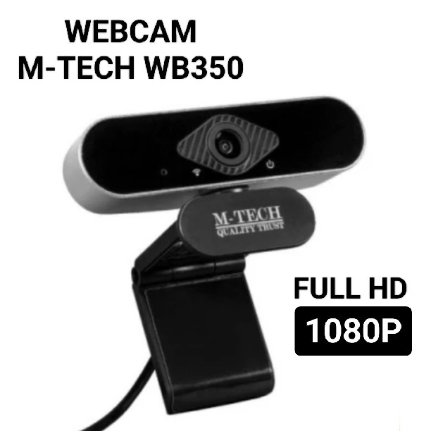 WEBCAM 1080P FHD MTECH WB350 USB CAMERA EXTERNAL M - TECH WB 350