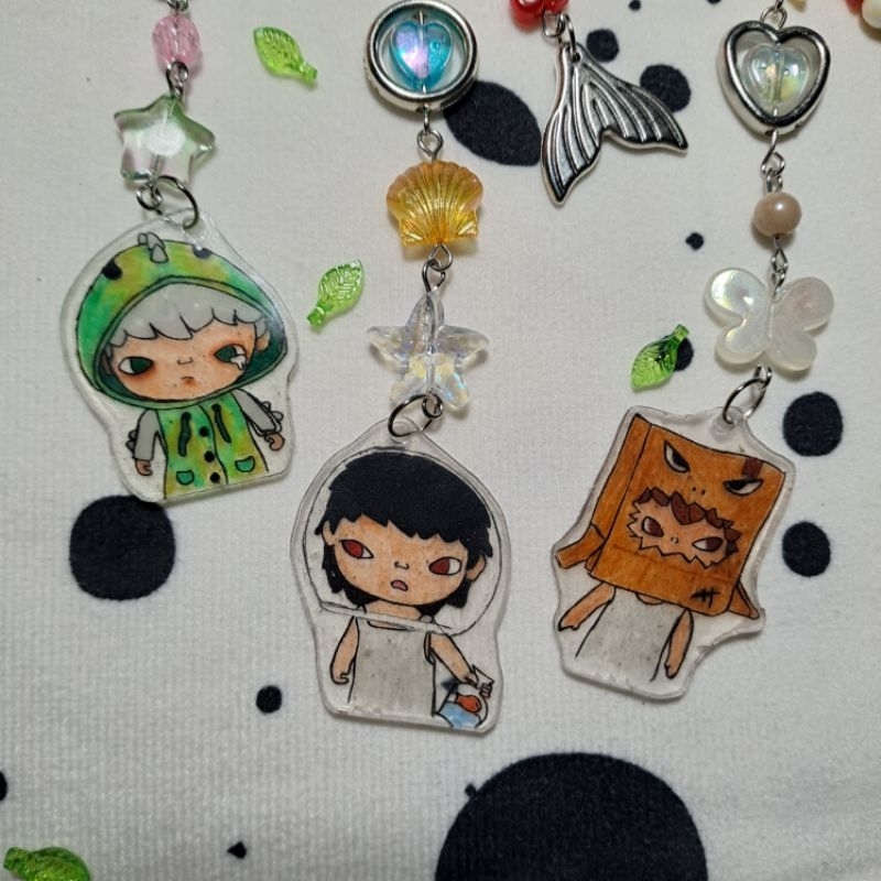 Keychain hirono beads | Gantungan kunci tas | Hirono keychain beads | Aksesoris tas hirono | Shrink 