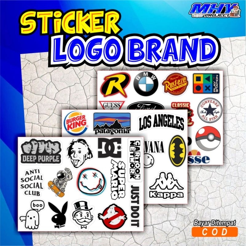 stiker cutting brand stiker logo brand