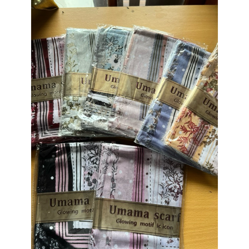 HIJAB UMAMA SCARF/glowing Print motif lc icon/motif bunga/