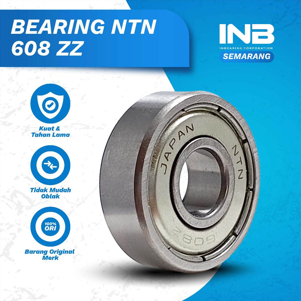 Laker Bearing 608 zz NTN INB Bearing As Roda Sepeda Roda SkateBoard Original NTN INB SEMARANG