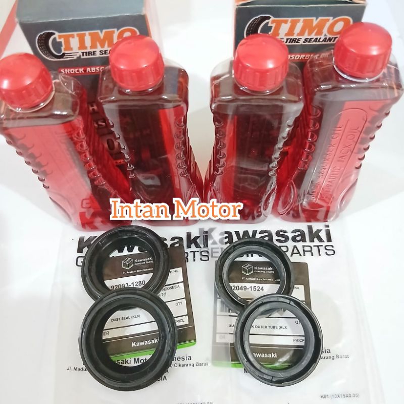SEAL SHOCK + TUTUP ABU + OLI SHOCK KLX 150 KLX 150
