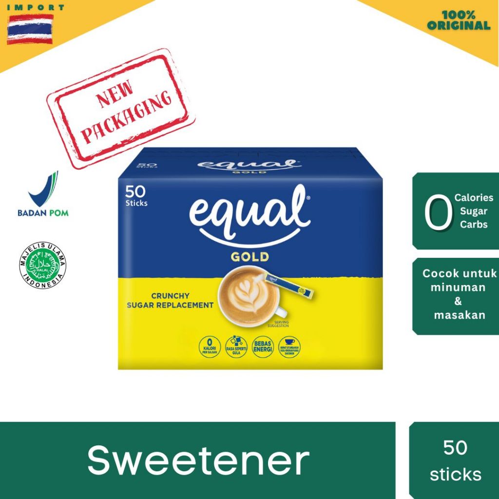 

Equal Gold Pemanis nol Kalori / Sweetener