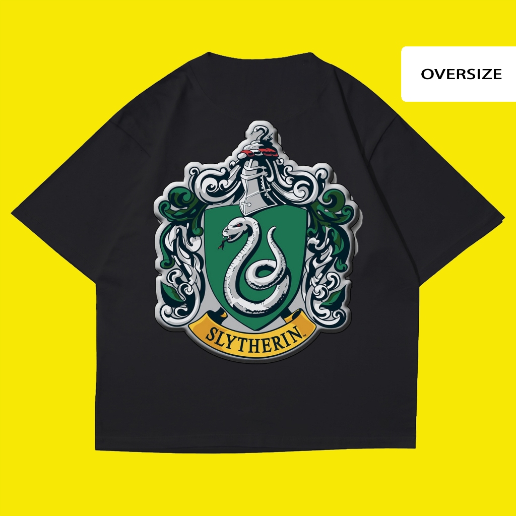 Bank.et Oversize T-shirt HarryPotter Slytherin Black Tees