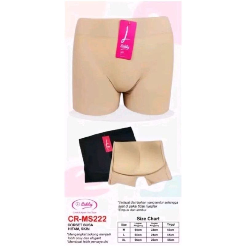 Celana Dalam Busa Pantat LYDYLY CR-MS222 ( Bisa Belakang Tidak Bisa Lepas)